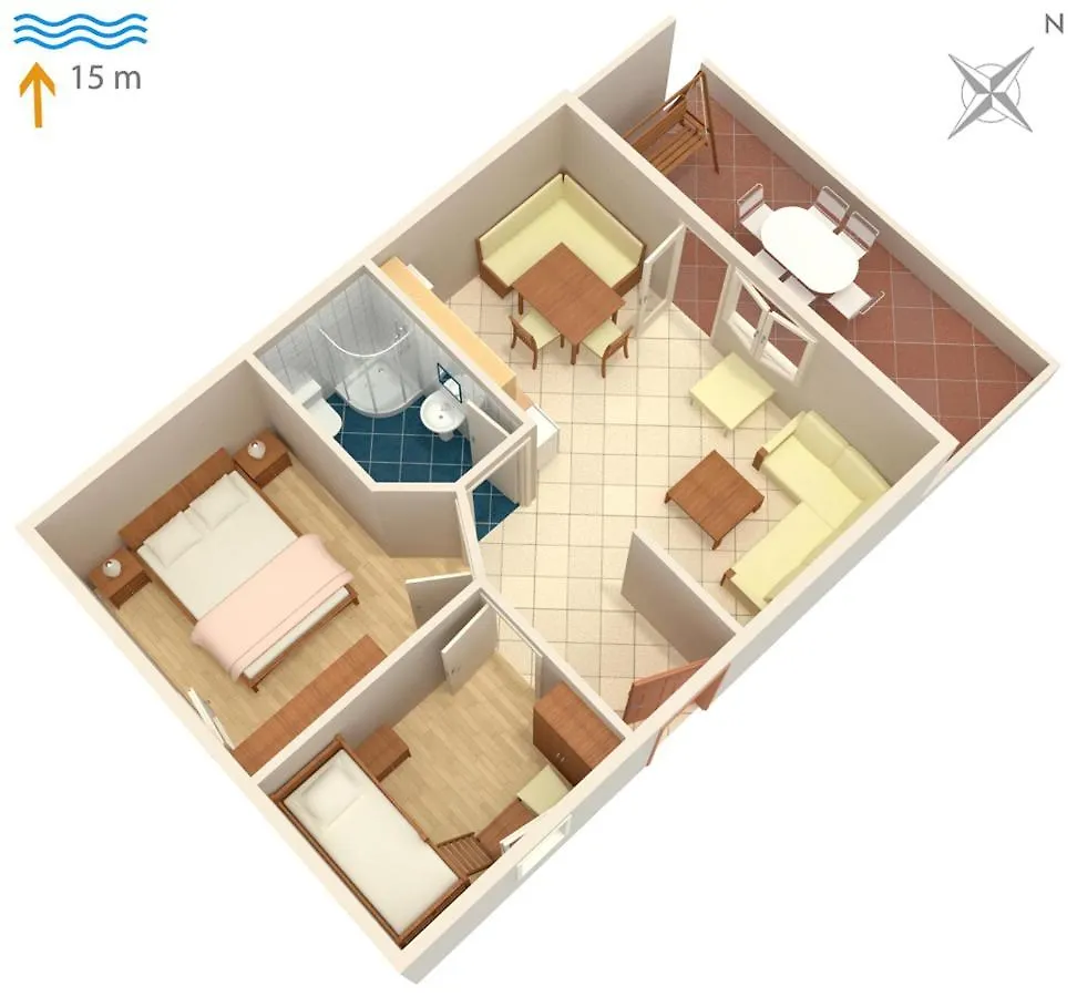 Family Friendly Apartments With A Swimming Pool Kraj, Pasman - 334 Kraj (Zadar)