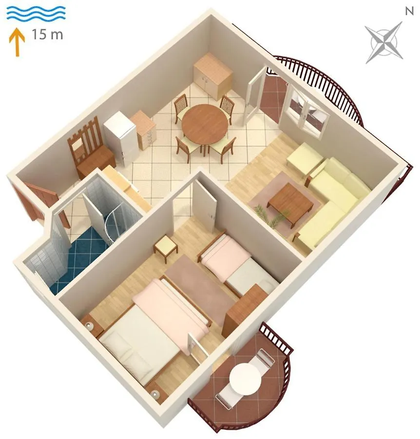 Family Friendly Apartments With A Swimming Pool Kraj, Pasman - 334